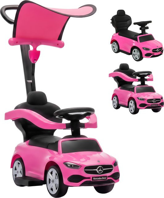 AIYAPLAY Mercedes-Benz Schiebewagen, 3 en 1, Rosa, ab 1 Jahr - Bild 1