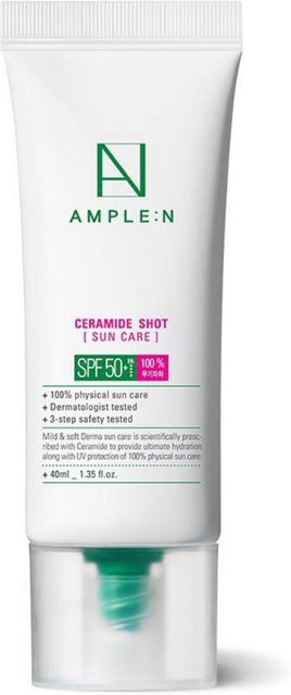 AMPLE:N Ceramide Shot Sonnenschutz Creme SPF50+, 40 ml, Empfindliche Haut - Bild 1