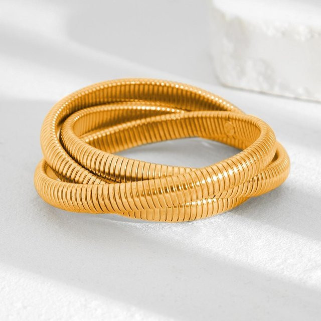 YIRAN Armreifen, Gold, Kupfer Farbe, Damen - Bild 1