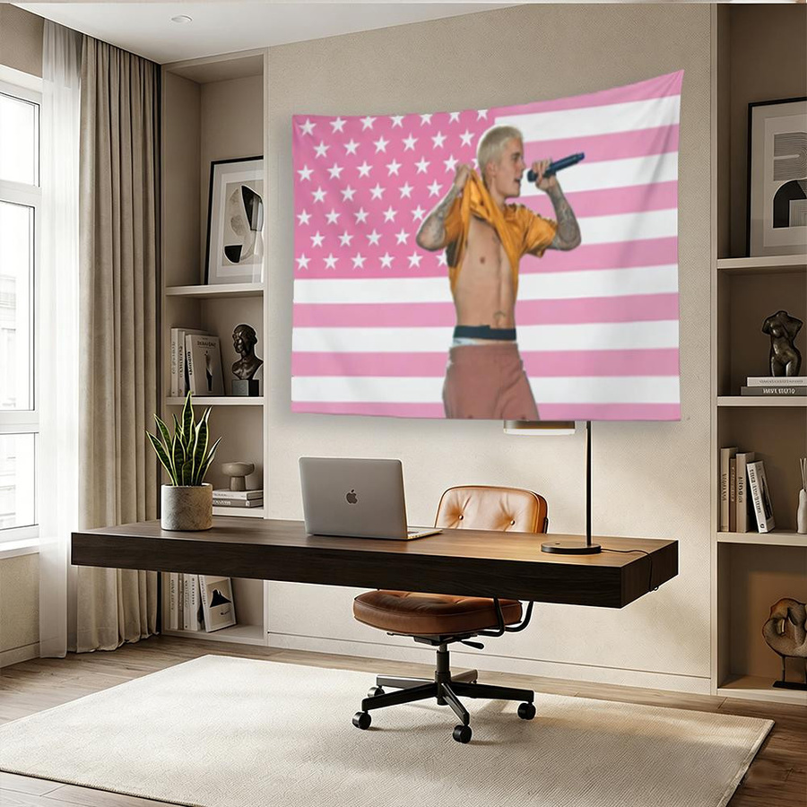 JMG Household Supplies Wandteppich mit amerikanischer Flagge für Fanräume und Partys, Breite: 60 cm, Höhe: 40 cm - Bild 2