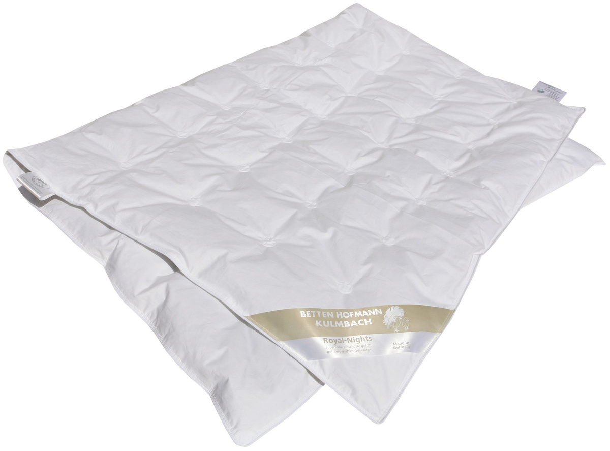 Betten Hofmann Sibiria Kinder Sommerdecke aus 100% Wildgansdaunen, B/H: 100 x 135 cm, Weiß - Bild 1