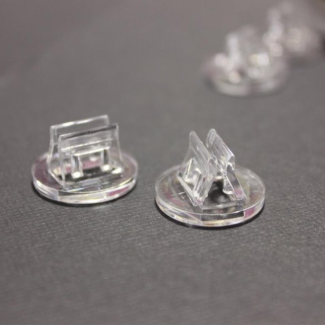 Binchi Outdoor Product Transparente Plastikkartenständer Basis, Grau, 10-teiliges Set - Bild 1