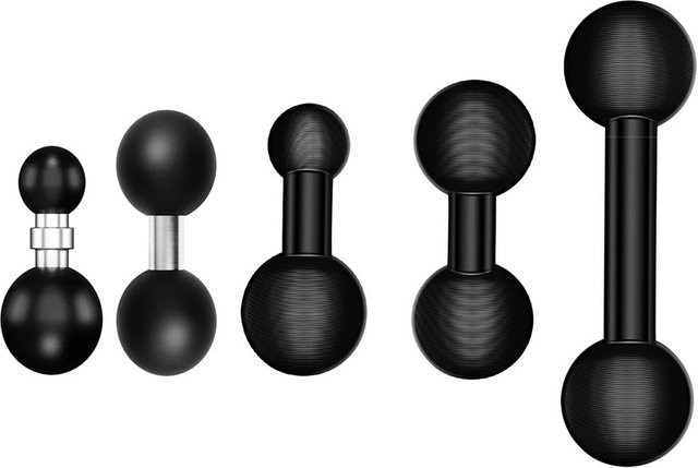 Yaoiler Doppelkugelhalterungsadapter 1 Zoll auf 25 mm 17 mm 20 mm 15 mm in Schwarz, zusammengesetzte Verlängerungskugel für 1-Zoll-Halterungen und Doppelkugelarm-Zubehör - Bild 1