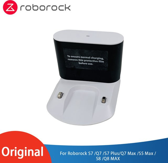 Roborock Ladegerät Docking Station Basis Zubehör in Weiß für S7, Q7, S7 Plus, Q7 Max, S5 Max, S8 und Q8 Max - Bild 1