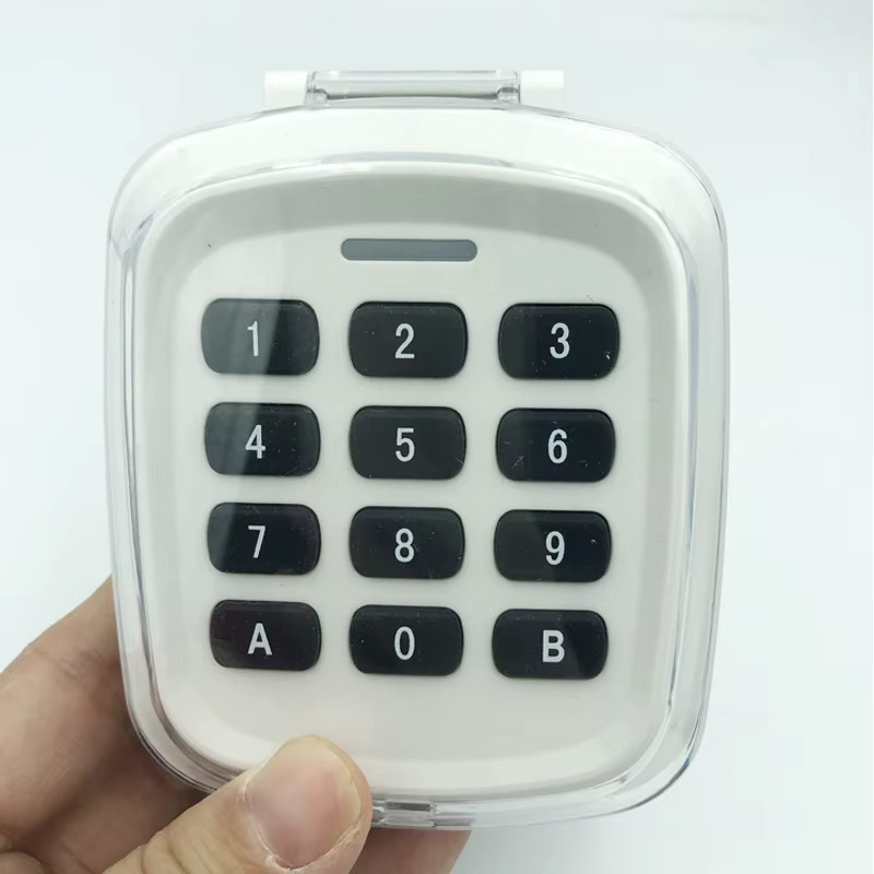 Universelle Multifrequenz-Garagenfernbedienung als kabellose Tastatur in Weiß, 280–868 MHz - Bild 3
