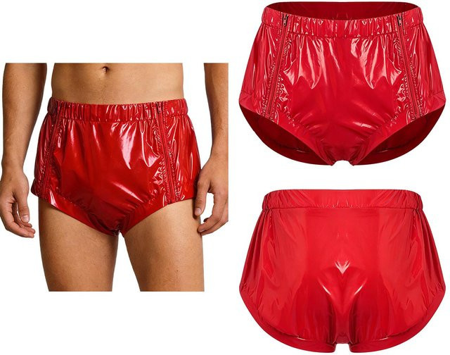 Daenrui Windelüberhose, wasserdicht, rot, Unisex, 3XL - Bild 1