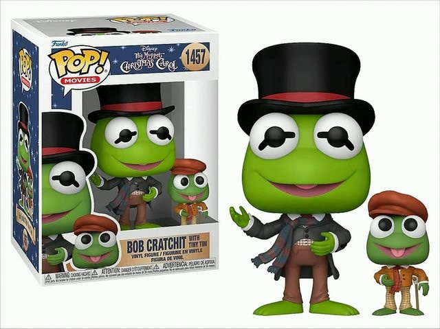 Funko Disney The Muppets Kermit with Tiny Tim Vinyl Figur - Bild 1