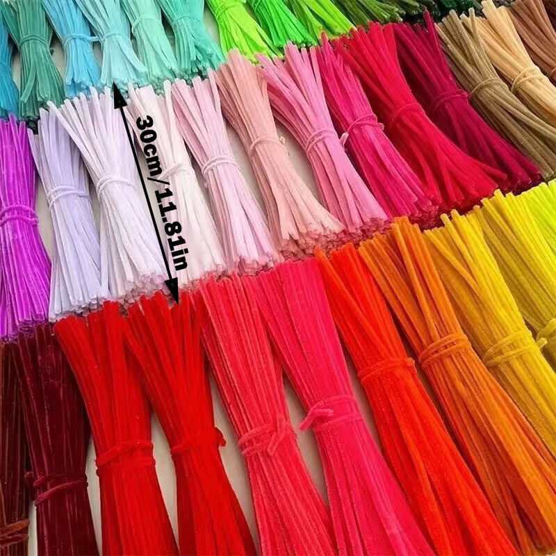 100-teiliges Set Chenille-Stiele, bunte Rohrreiniger, Lernspielzeug - Bild 2
