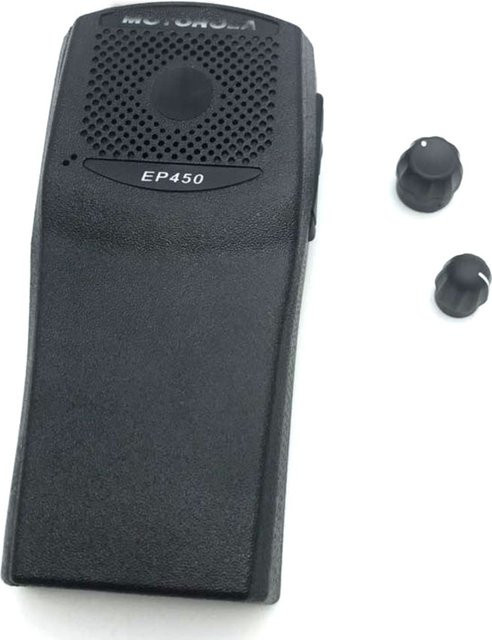 KEEPTOP Frontgehäuse Ersatz für Motorola EP450 Walkie Talkie Zubehör, Farbe: Schwarz - Bild 1
