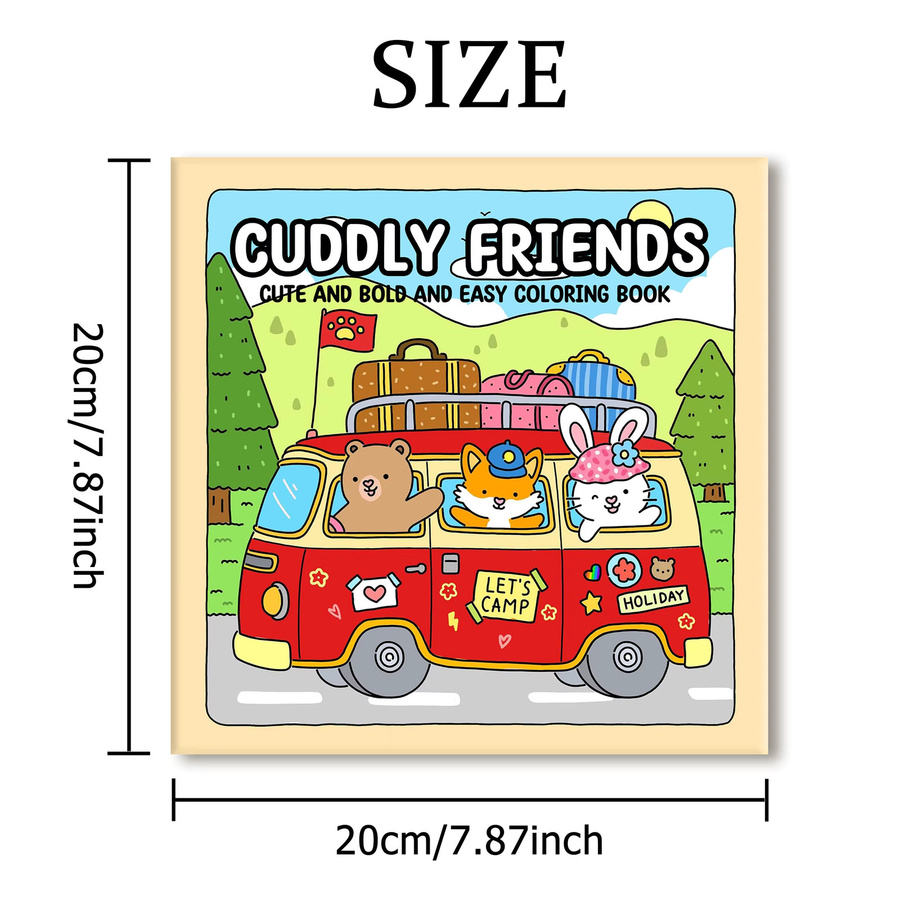 CUDDLY FRIENDS Malbuch für Erwachsene mit gemütlichen Alltagsaktivitäten zur Entspannung in Multicolor - Bild 2