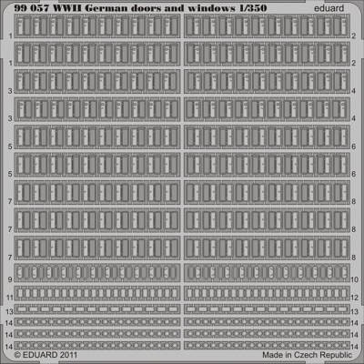Eduard WWII German doors and windows, 1:350 - Bild 1
