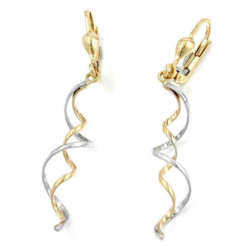 SIGO Ohrringe Brisur, 2 Spiralen, Bicolor, 375 Gold, Damen - Bild 1