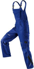 Kübler Pulsschlag Latzhose 3324 kornblumenblau/schwarz mit Reflexstreifen und Cordura-Material Größe 40 - Bild 1
