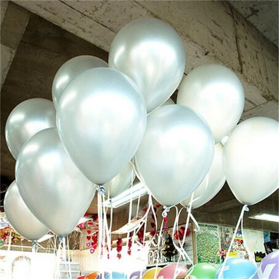 Vichandar 10 Stück Herz-Latex-Luftballons in Rot und Grau für Geburtstag und Hochzeit - Bild 1