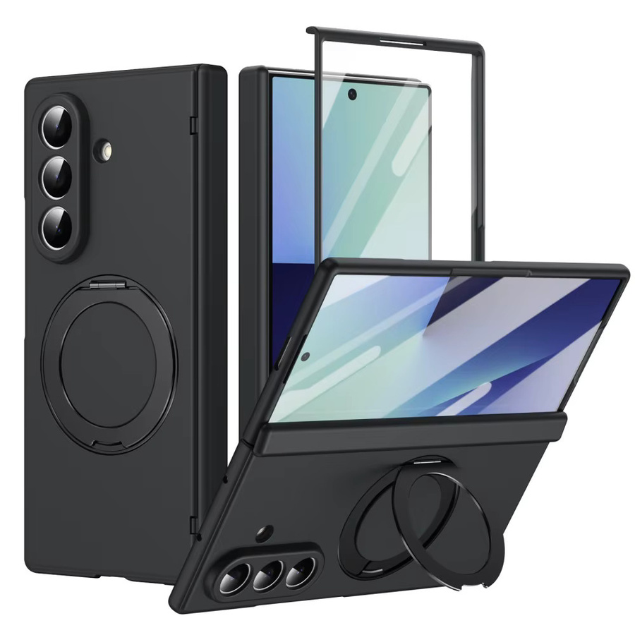 Ultradünne Matte Handyhülle mit Bildschirmschutzfolie für Samsung Galaxy Z Fold 7 6 5 in Schwarz - Bild 7