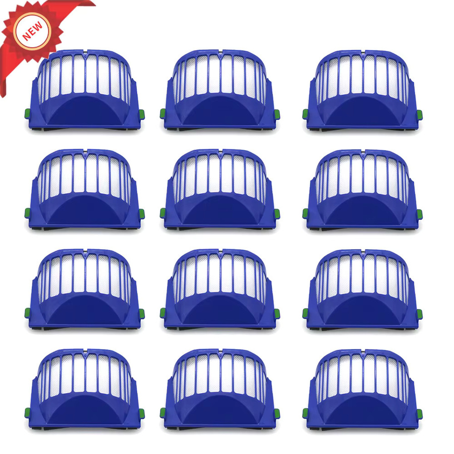 6 oder 12 Stück HEPA-Filter für iRobot Roomba 500 600 Serie und AeroVac 528 536 551 552 564 580 595 620 630 650 in Blau - Bild 3