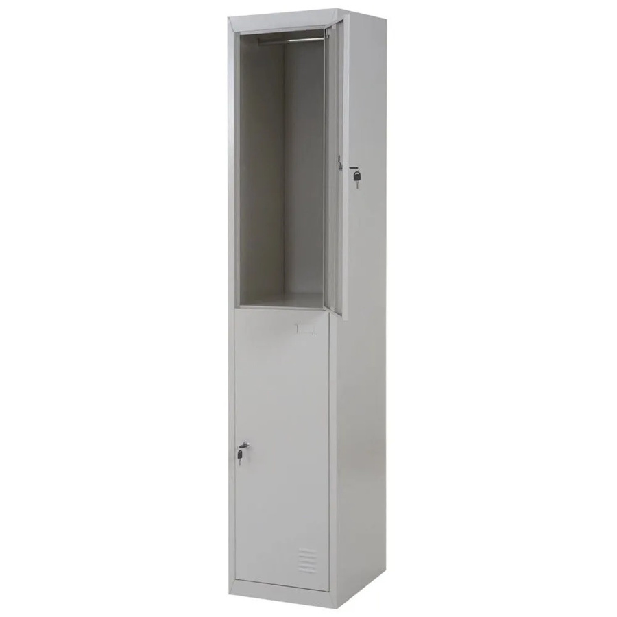 Schließfachschrank MCW-G88 aus Metall in Grau, H x B x T: 185 x 38 x 45 cm - Bild 2