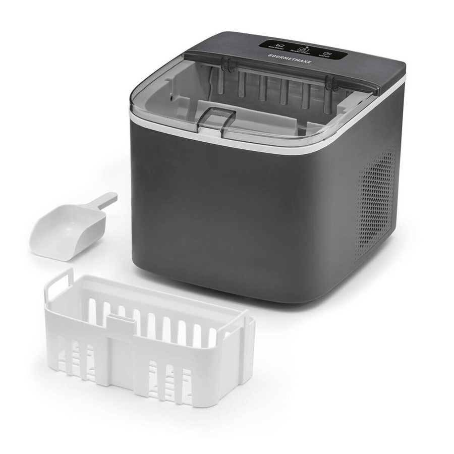 GOURMETmaxx Eiswürfelbereiter 19975 in Anthrazit aus Kunststoff mit 100 W, B/H/L: 23,6 x 21,1 x 26,2 cm - Bild 3