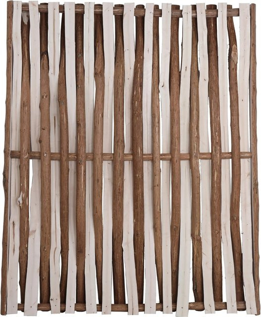 T & J Paco-Serie Haselnusszaun aus Halblatten in Braun, B: 150 cm, H: 180 cm - Bild 1