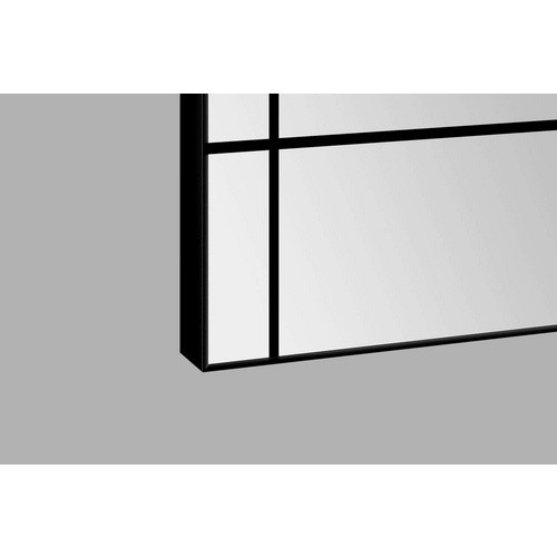 TALOS Wandspiegel Loftstyle rechteckig Schwarz Aluminium B/H: 60 x 120 cm - Bild 3