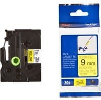 Brother Schriftbandkassette TZe-FX621, Breite: 9 mm, Farbe: Gelb/Schwarz - Bild 1