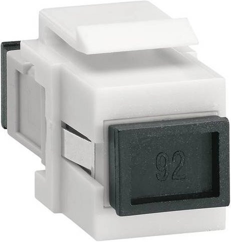 Hager LWL-Einbaumodul Keystone Optical in Weiß - Bild 1