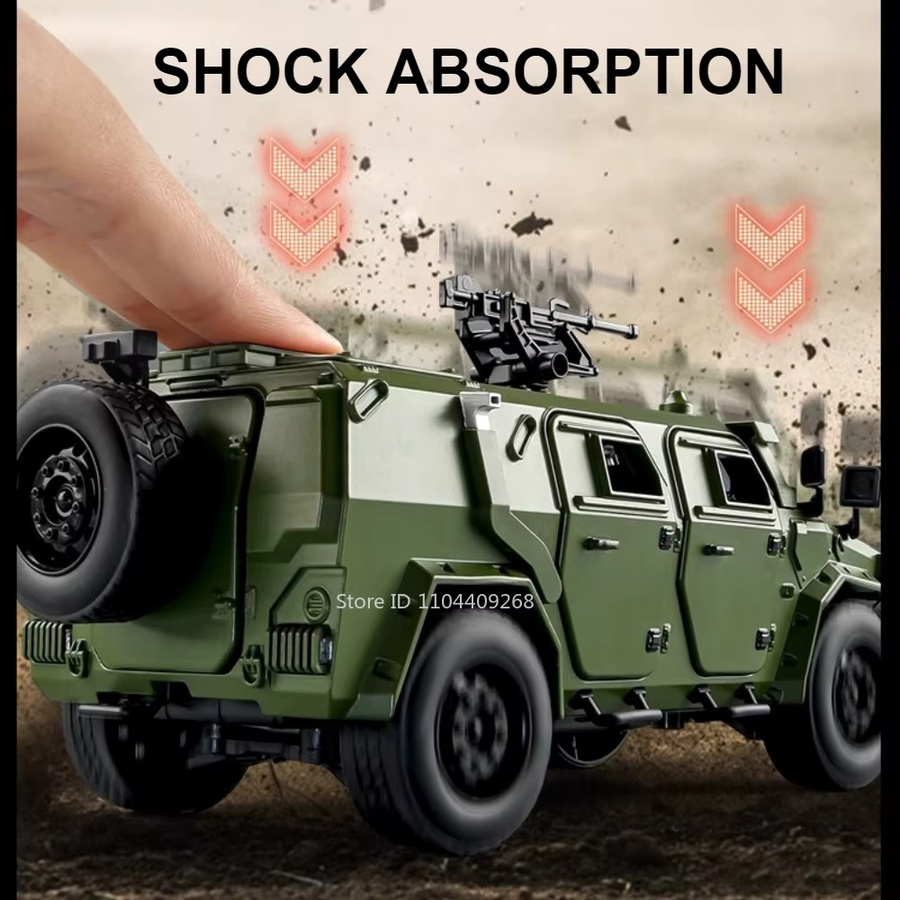 MAKEDA Dongfeng Mengshi Automodell, 1:18, Militärische Geländefahrzeuge, Metall, Gummi - Bild 2
