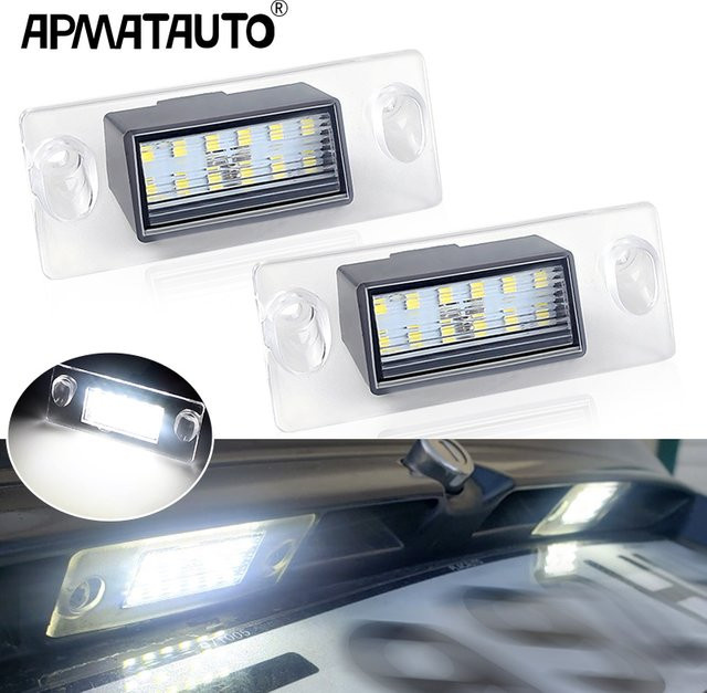 2 Stück weiße LED-Kennzeichenbeleuchtung für Audi A4 B5 1995–2001 von APMATAUTO - Bild 1