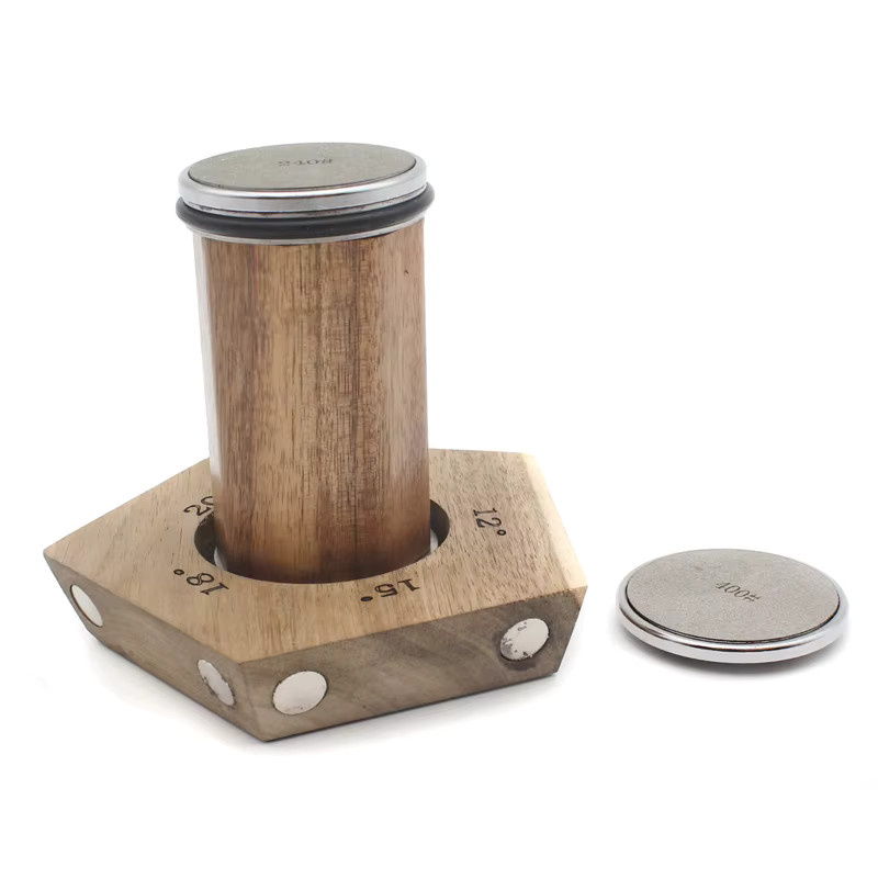 RSCHEF Magnetischer Diamantstein mit Magnetleiste als professionelles Schärfwerkzeug für Rollenmesser - Bild 3