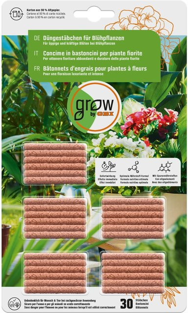 GROW by OBI Düngestäbchen für Blühpflanzen, 30 Stück - Bild 1