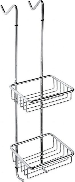 Doppelseifenkorb Brillantbad BYTRO zum Einhängen aus Messing in Chrom poliert, Farbe: Silber, B/T/H: 26,0 x 17,0 x 7,0 cm - Bild 1