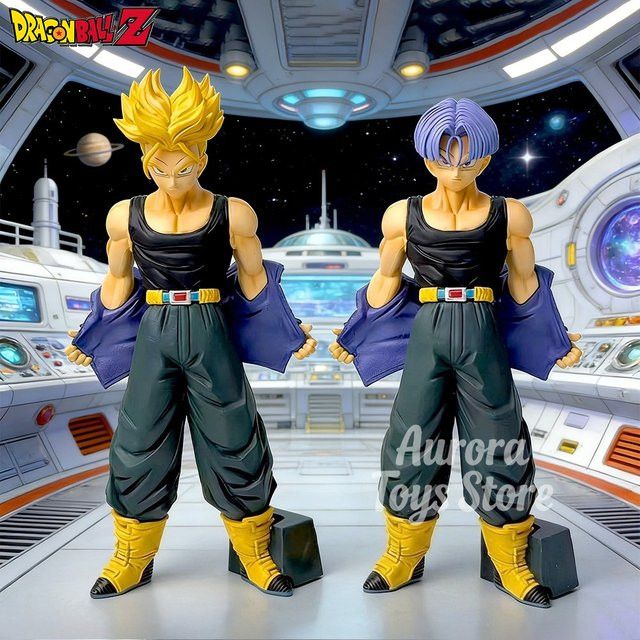 Bandai Dragon Ball Z Anime Figur Trunks aus PVC als Sammlerstück und Desktop-Ornament, Multicolor, Höhe: 19 cm - Bild 1