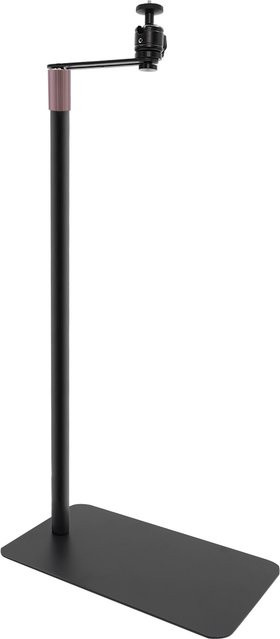 Verstellbarer Projektorständer in Schwarz mit schwerer Basis und 360 Grad Drehung, Höhe: 60–120 cm, L-förmiger Ständer für Heimkino und Büro - Bild 1
