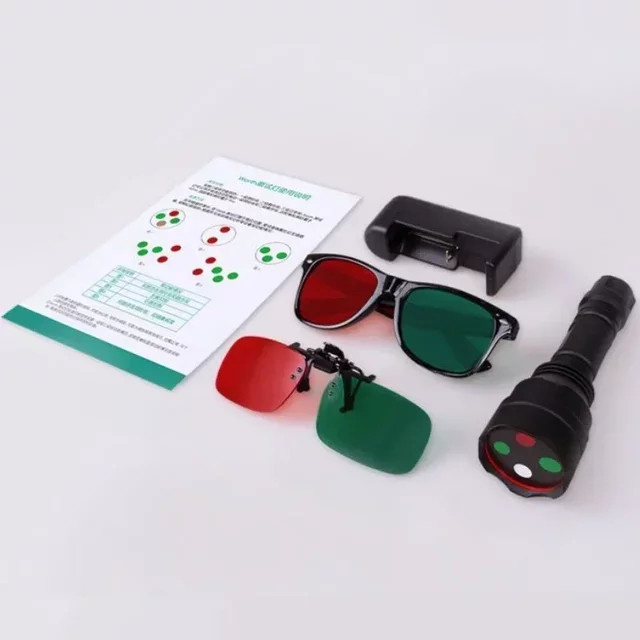 Yuwell 4-Punkt-Testlicht, rot-grün, schwarz - Bild 1