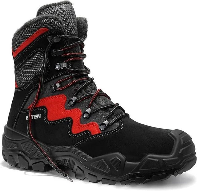 Elten Sicherheitsschnürstiefel MICK BLACK RED S3S ESD aus Veloursleder Größe 40 - Bild 1