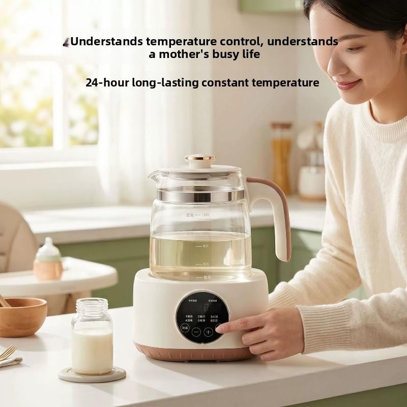 Multifunktionaler elektrischer Glaswasserkocher von World-class Emporium in transparent für Tee und Milch mit konstanter Temperatur - Bild 2