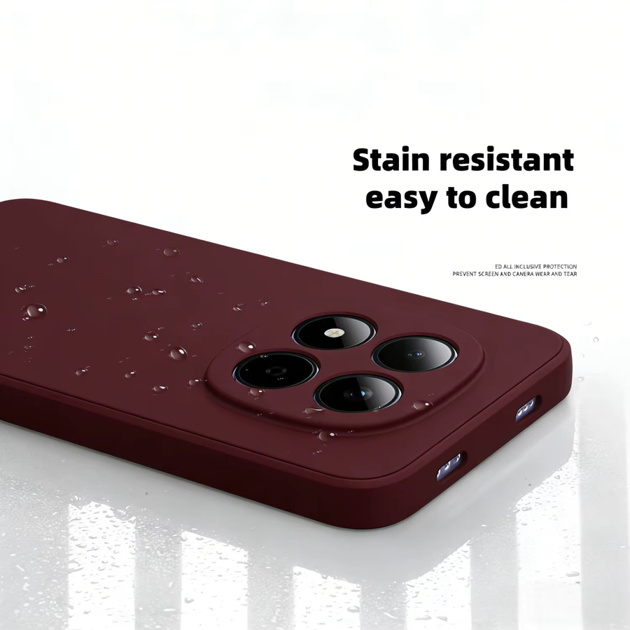 Stoßfeste Schutzhülle aus flüssigem Silikon für Xiaomi Redmi Note 15 14 13 PRO Plus 4G 5G in Rot - Bild 5