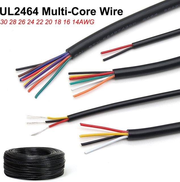 UL2464 Elektronische Signal- und Steuerleitungen für Audio und Strom mit 2 bis 10 Kernen in verschiedenen AWG-Stärken - Bild 1