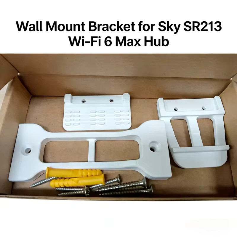 Sky SR213 Wi-Fi 6 Max Hub Wandhalterung für Wireless Home Broadband Router, Weiß - Bild 2