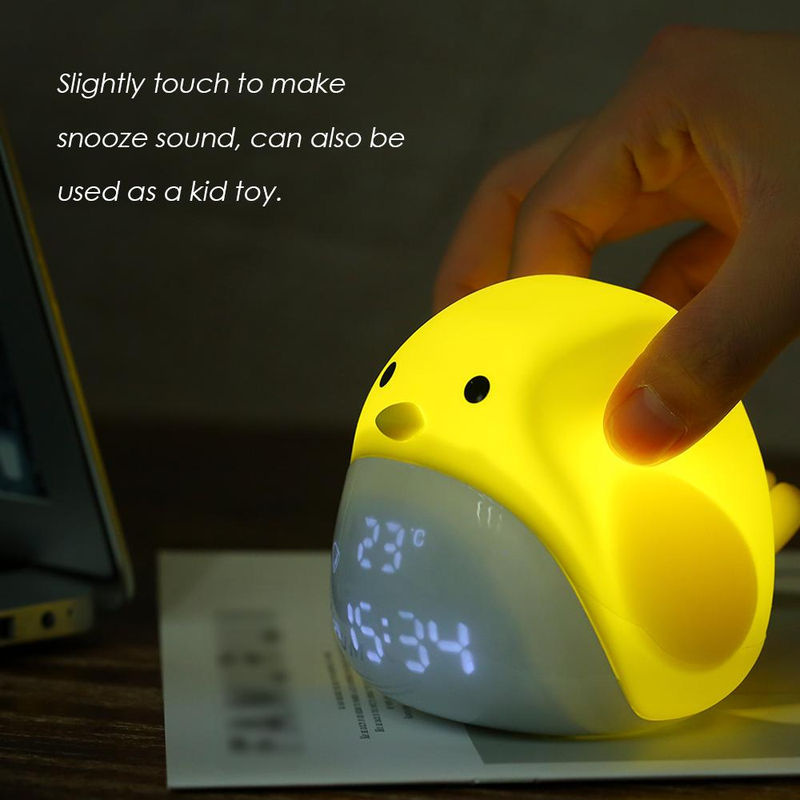 Chick Digitaler Wecker mit Nachtlicht, Thermometer und Datumsanzeige, weiß - Bild 3