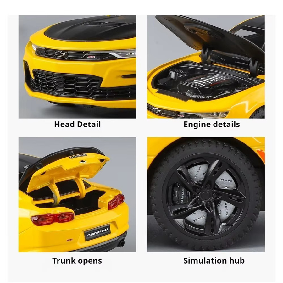 RMZ city Camaro Modellauto, 1:24 Maßstab, mit Licht und Sound - Bild 4