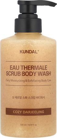 Kundal EAU Thermal Scrub Body Wash, Gel, 500 ml, Unisex, Reispulver