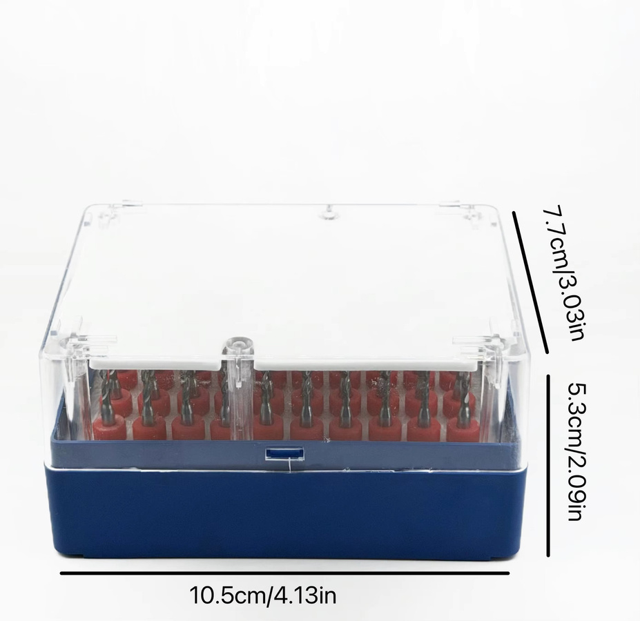 50-teiliges Mikro-Bohrer-Set aus Wolframkarbid für PCB, Schmuck und Kunststoff - Bild 2