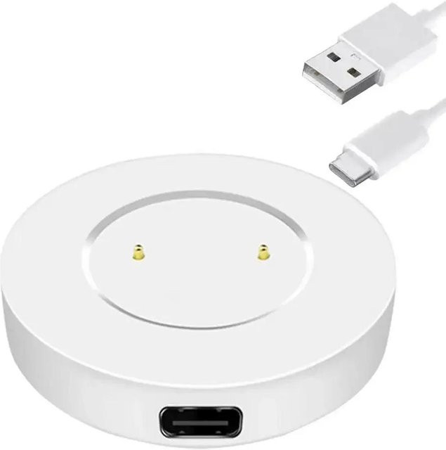Magnetisches USB-C Ladegerät für Honor GS3, GS4 und Honor Watch 4, weißes Ladekabel Dock - Bild 1
