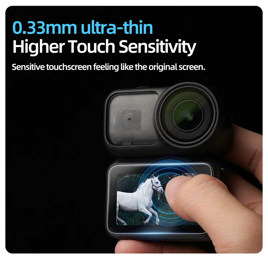DJI Osmo Nano Displayschutzfolie und Kameraobjektivschutz aus gehärtetem Glas, transparent, 9H Härte - Bild 3