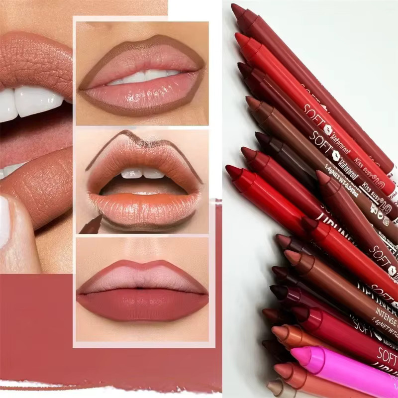 Lipliner-Stift, violett, matt, wasserfest - Bild 3