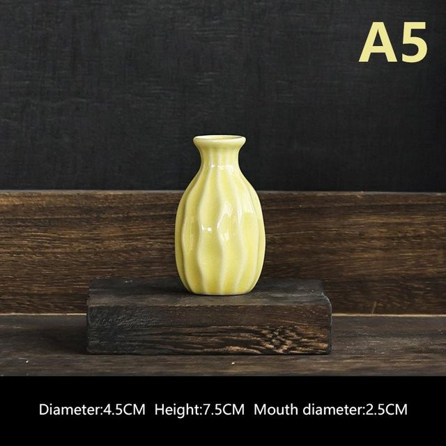 The-big-up Keramik Blumenvase im Nordic Design, bunte Tischdekoration für Schnittblumen und Hydrokultur - Bild 1