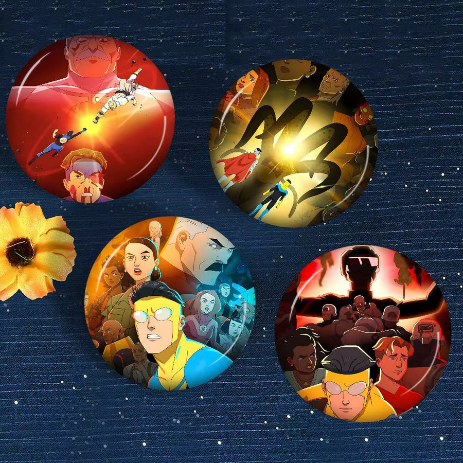 bilibili Brosche, Cartoon-Kreativ-Pins, rund - Bild 1