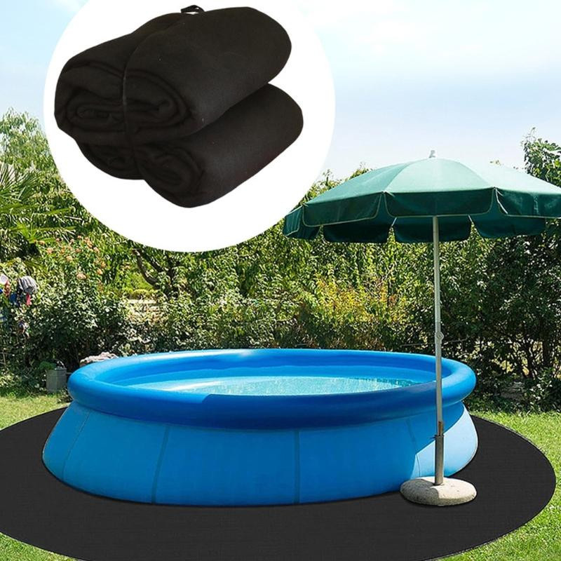 Runde Poolunterlage Deamos aus Gewebe, rutschfest und faltbar, Durchmesser: 305 cm - Bild 3