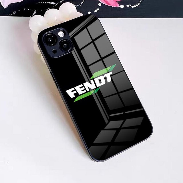 Maschinen FENDT Handyhülle mit Glasabdeckung für iPhone in Schwarz - Bild 1